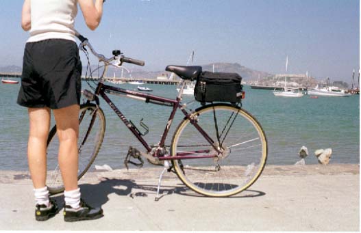 Behind 
Bars, with Alcatraz in the distance